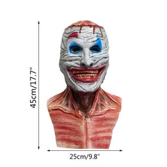 Double-layer Ripped Bloody Skull Mask