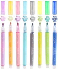 Double Line Contour Color Pen 8pcs/Set