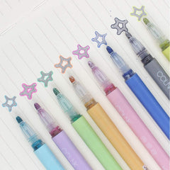 Double Line Contour Color Pen 8pcs/Set