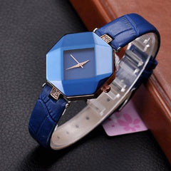 Gem Cut Crystal Wrist Watch For Womens