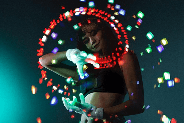 Electro LED Glove Set