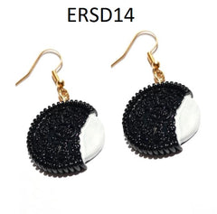 Handmade Resin Cookies Macaron Cake Food Donuts Drop Earring For Women