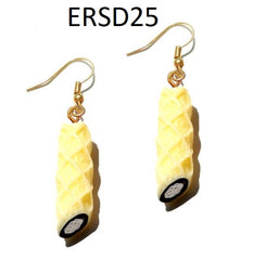 Handmade Resin Cookies Macaron Cake Food Donuts Drop Earring For Women