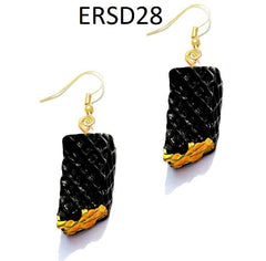 Handmade Resin Cookies Macaron Cake Food Donuts Drop Earring For Women