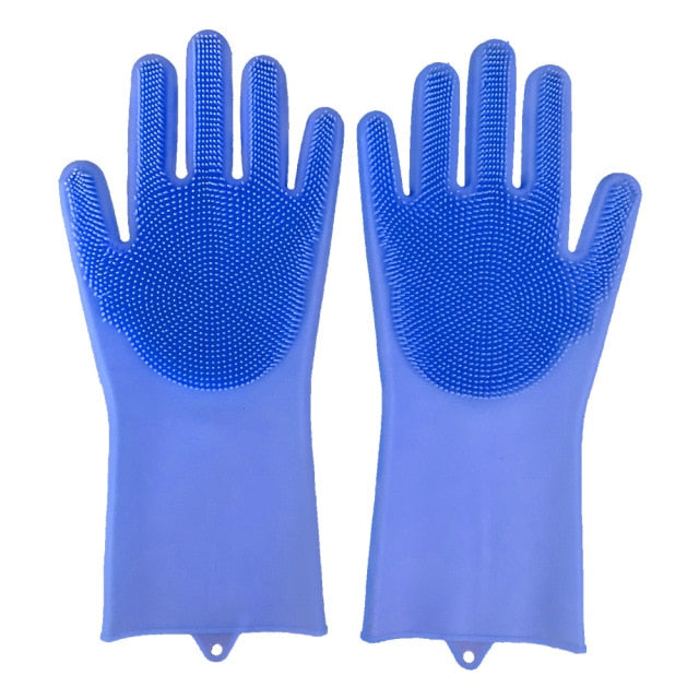 2pcs Silicone Cleaning Gloves