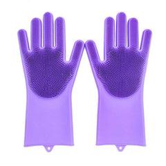 2pcs Silicone Cleaning Gloves