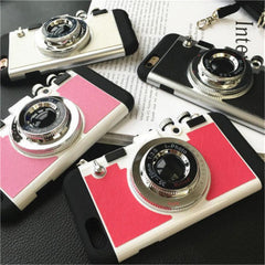 3D Camera Style iPhone Back Case Cover