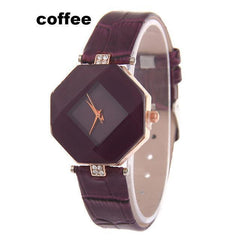 Gem Cut Crystal Wrist Watch For Womens