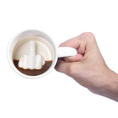 Middle Finger Inside Mug