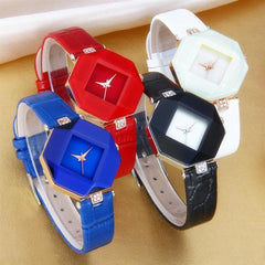 Gem Cut Crystal Wrist Watch For Womens