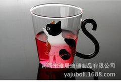 Lovely Cat Glass Mug