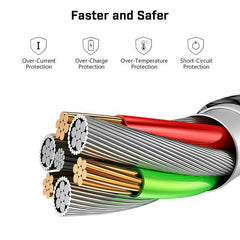 Magnetic Absorption LED Flowing Light Fast Charging Cable