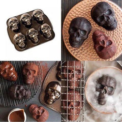 Haunted Skull Cakelet Pan