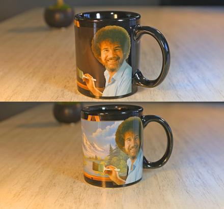 Bob Ross Heat Activated Changing Canvas Mug